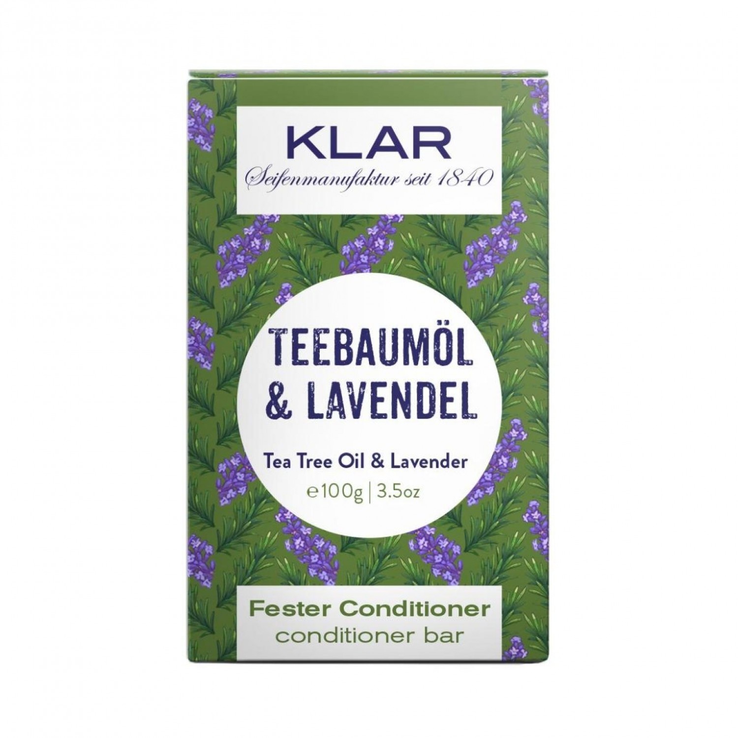 Fester Conditioner Teebaumöl & Lavendel gegen Schuppen » Klar