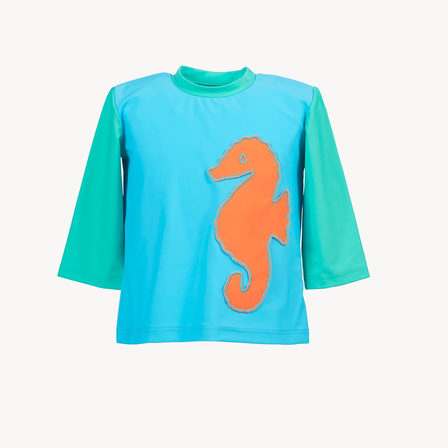Oeko Sonnenschutz-Shirt Seepferdchen für Mädchen | early fish