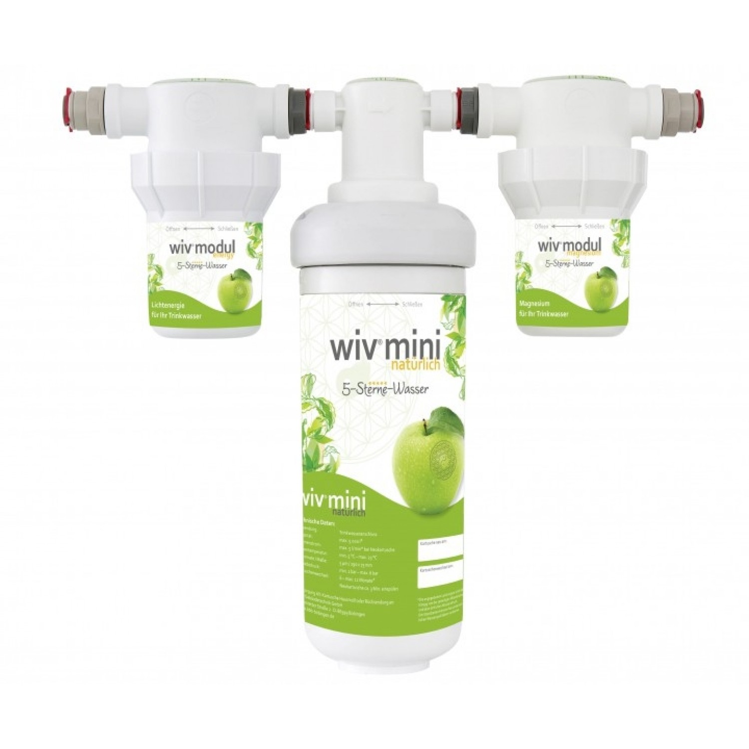 WiV mini Wasserfiltersytem inkl. engergy & magnesium | BBB Wasserprofis
