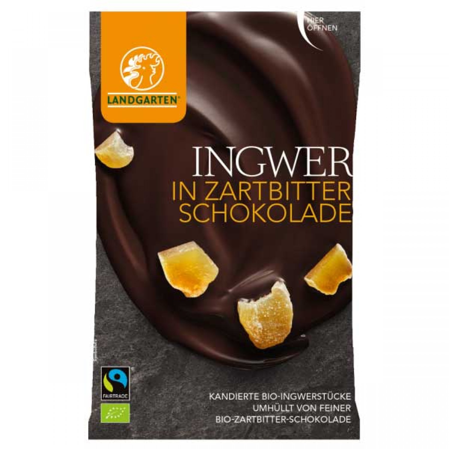Ingwer in Zartbitterschokolade von Landgarten