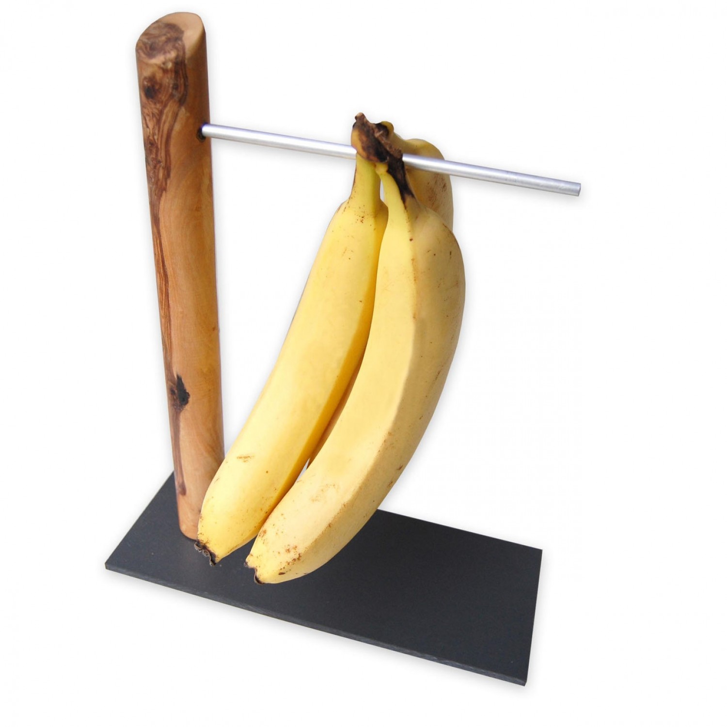 Bananenhalter aus Olivenholz - Öko Bananenständer | D.O.M.
