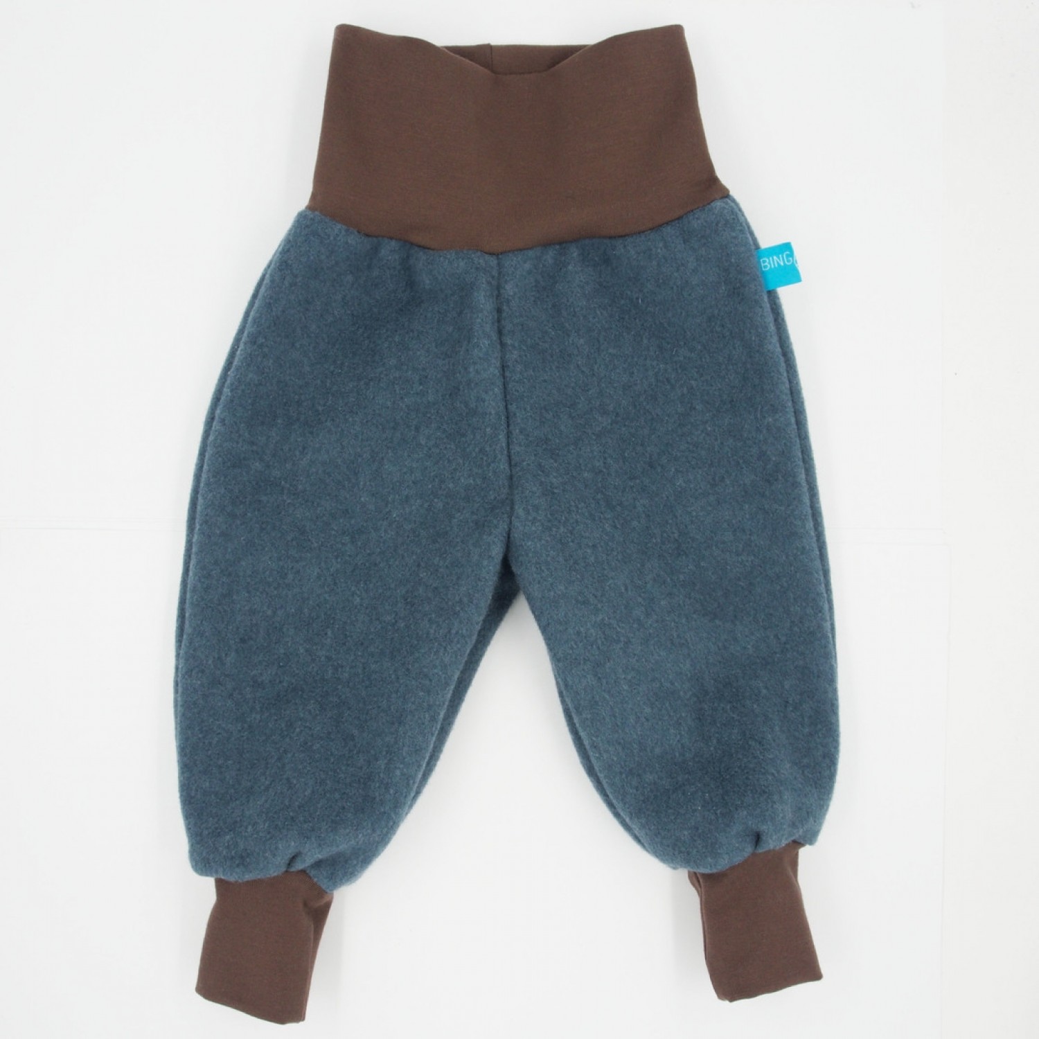 Fleece-Hose aus reiner Bio-Baumwolle Hellblau » bingabonga