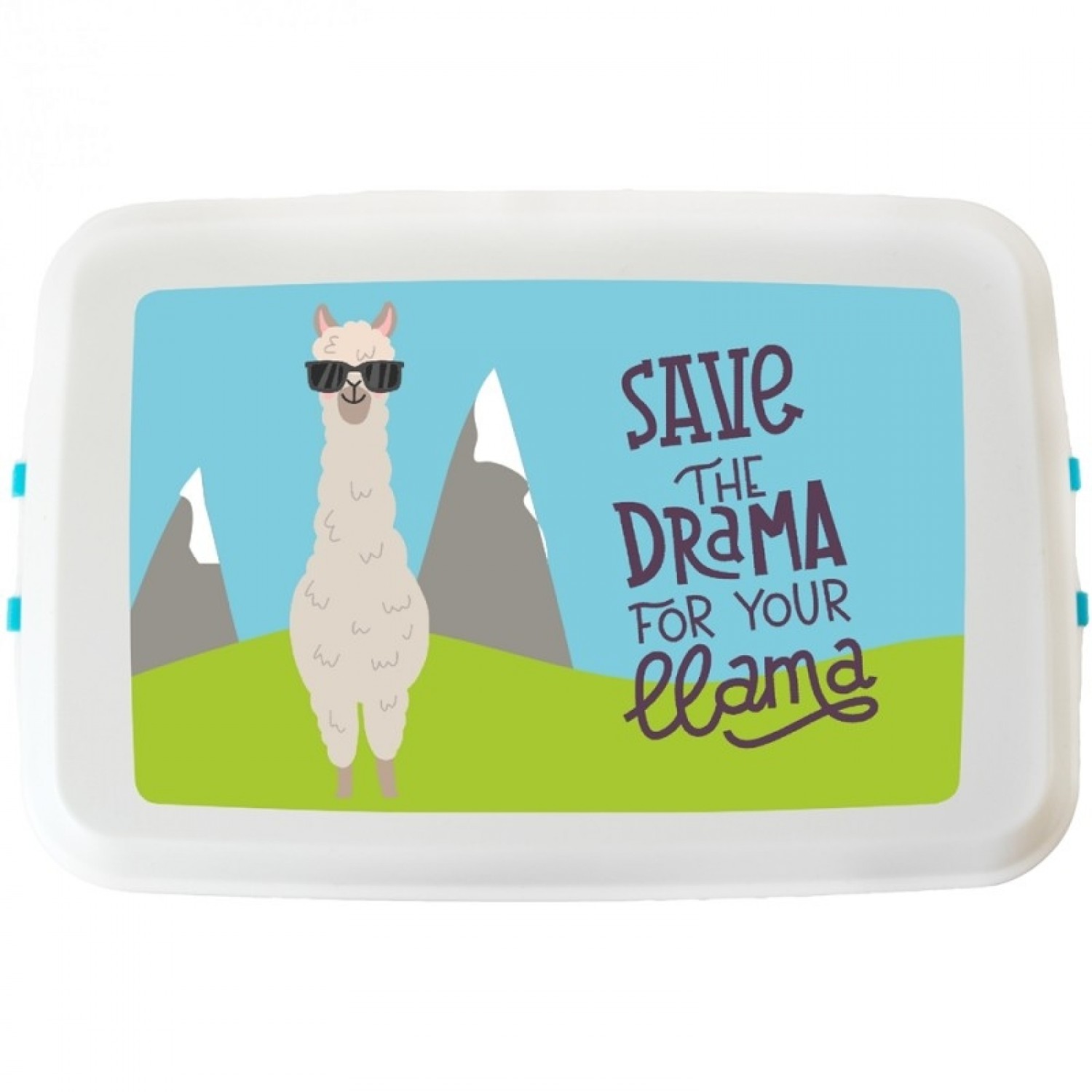Biokunststoff Lunchbox - Save the Drama for your llama