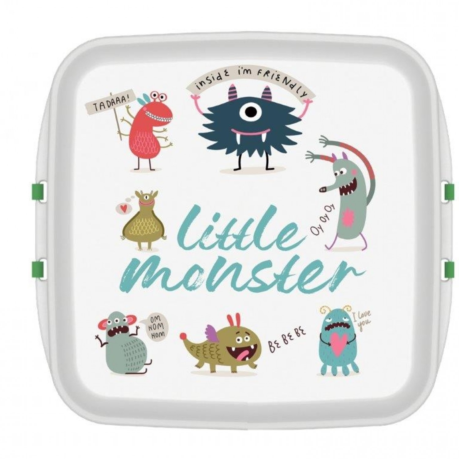 Biodora KIDS Lunchbox aus Biokunstoff - little Monster