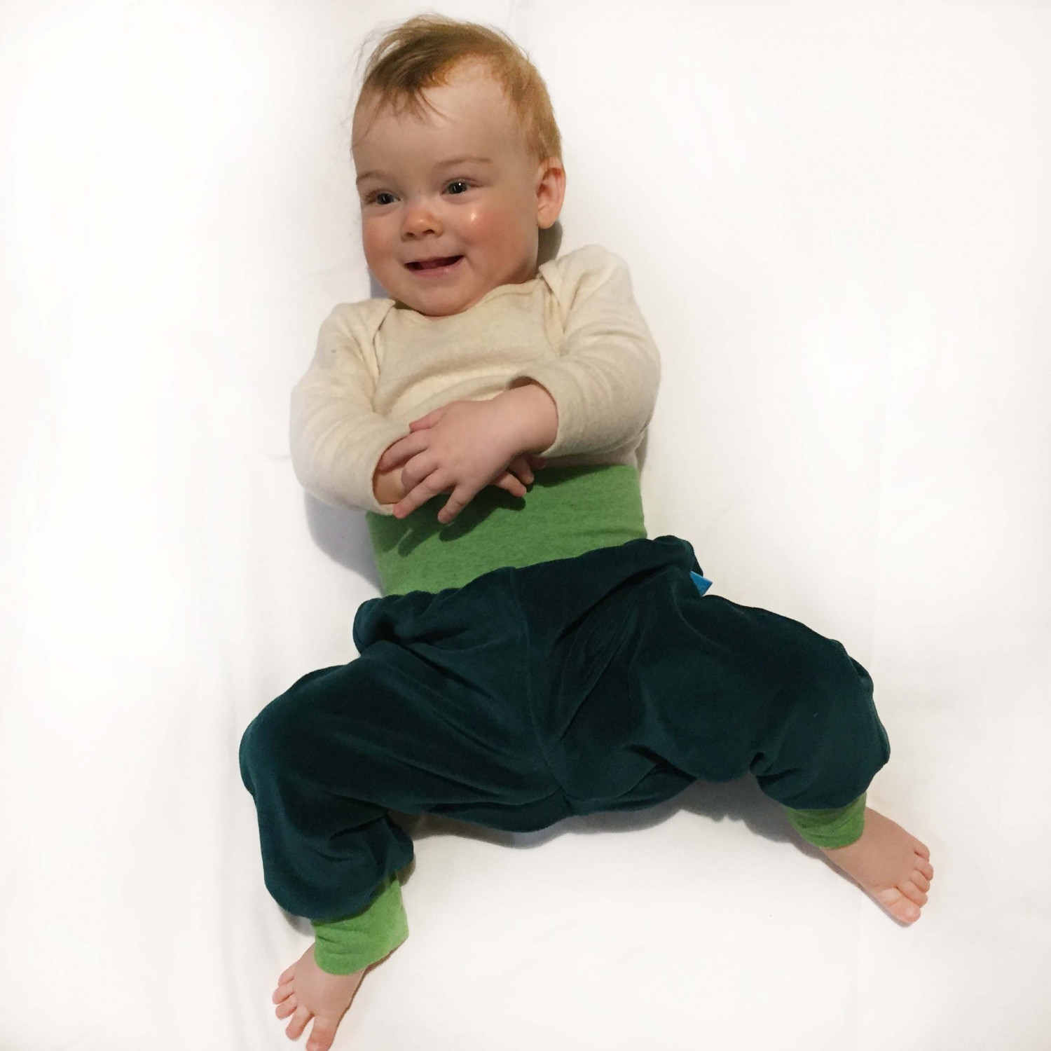 Baby Bio-Nicki Gemütlichkeitshose Grün/Lime | bingabonga