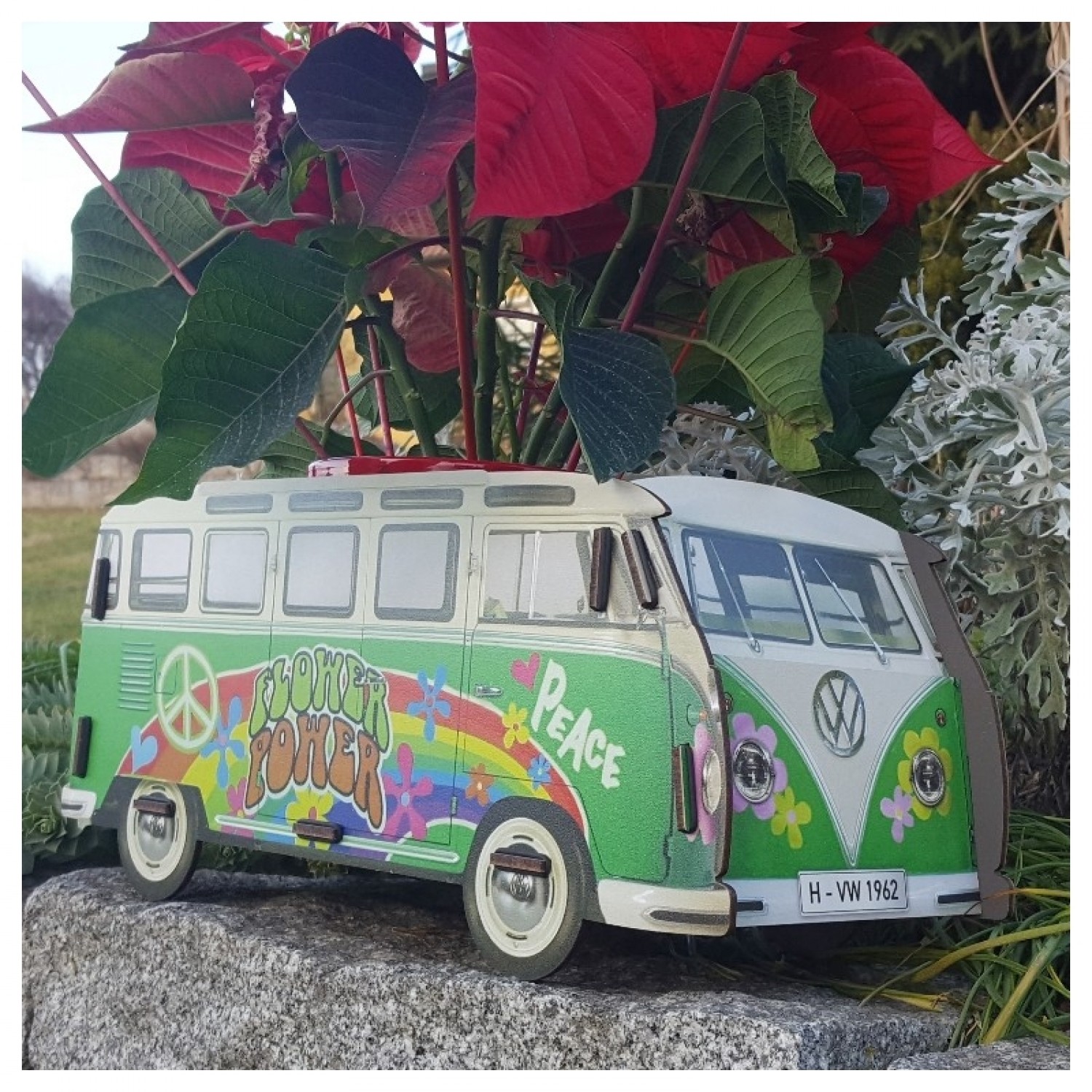 Öko Blumenkasten VW T1 Hippies | Werkhaus