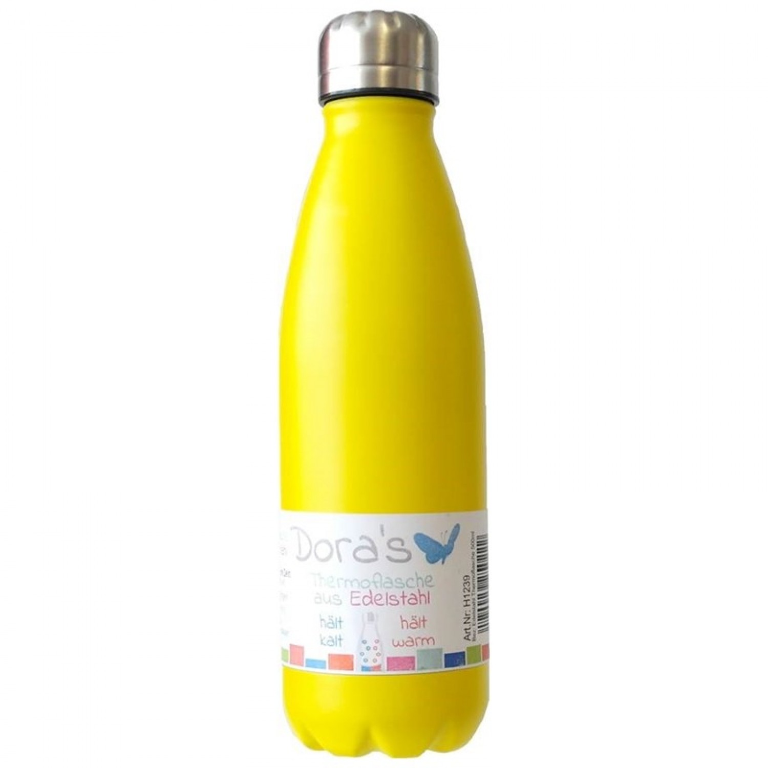 Dora’s Thermosflasche aus Edelstahl 500 ml Gelb