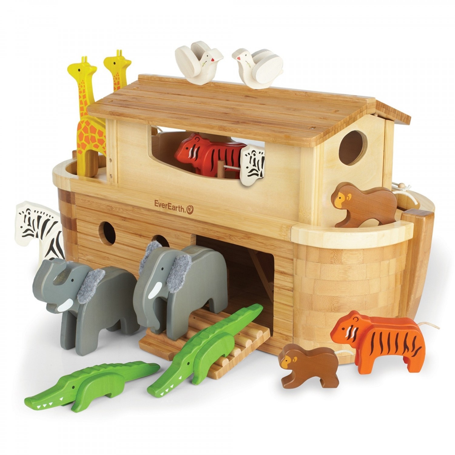 Holzspielzeug Große Arche Noah aus FSC® Holz | EverEarth