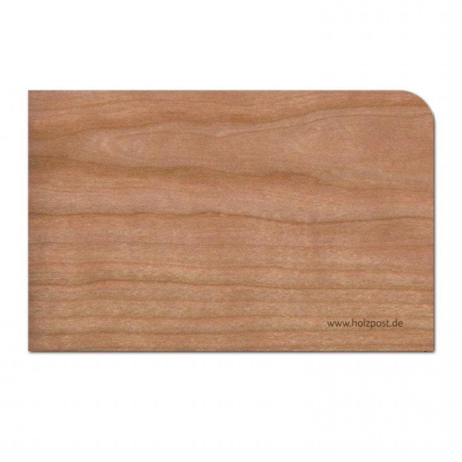 Holzpost Grußkarte "Blanko" aus Kirschholz inkl. Umschlag
