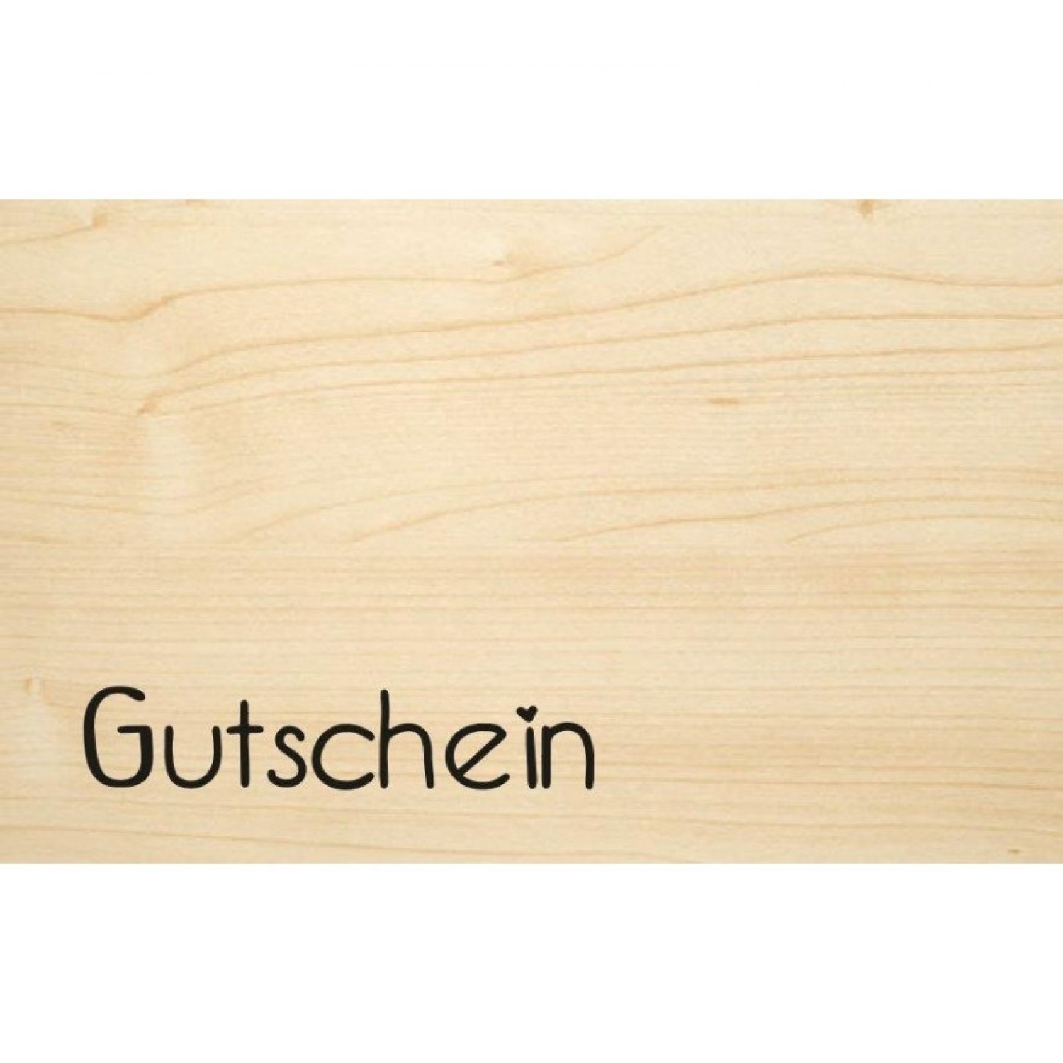 Gutschein – Glückwunschkarte aus Öko Holz | Biodora