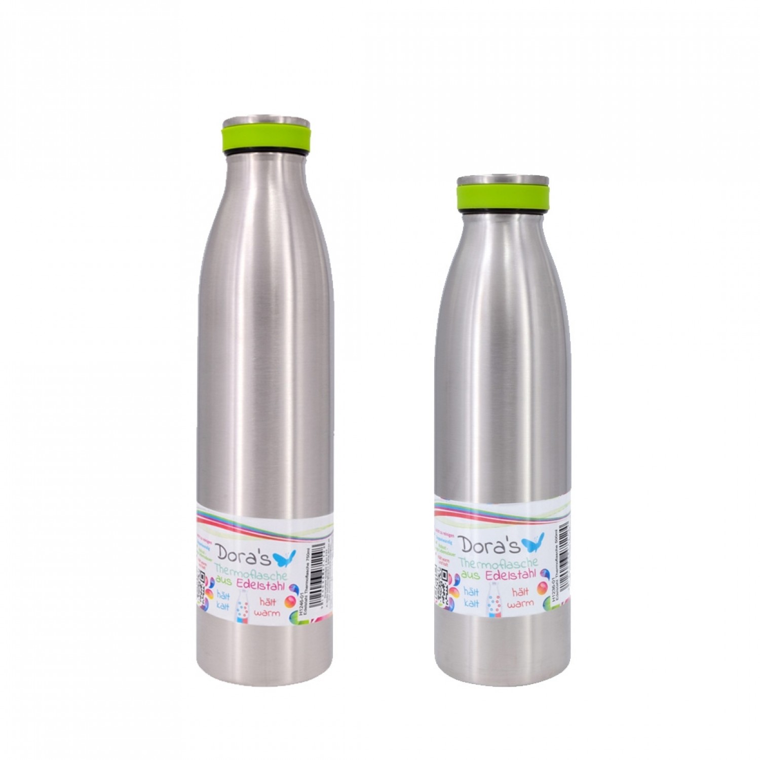 Edelstahl Thermoflasche mit austauschbarem Silikonring » Dora‘s