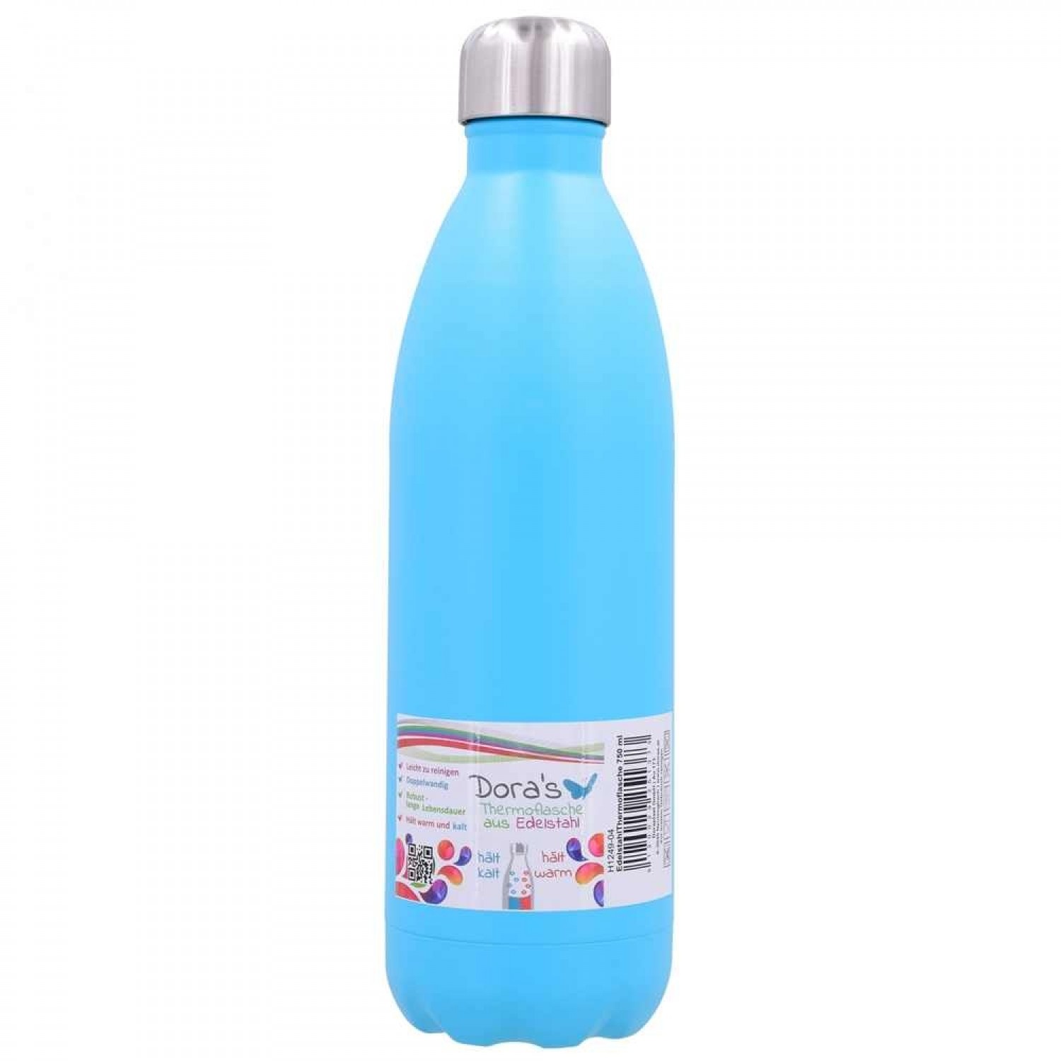 Dora’s Thermosflasche aus Edelstahl 750 ml Hellblau