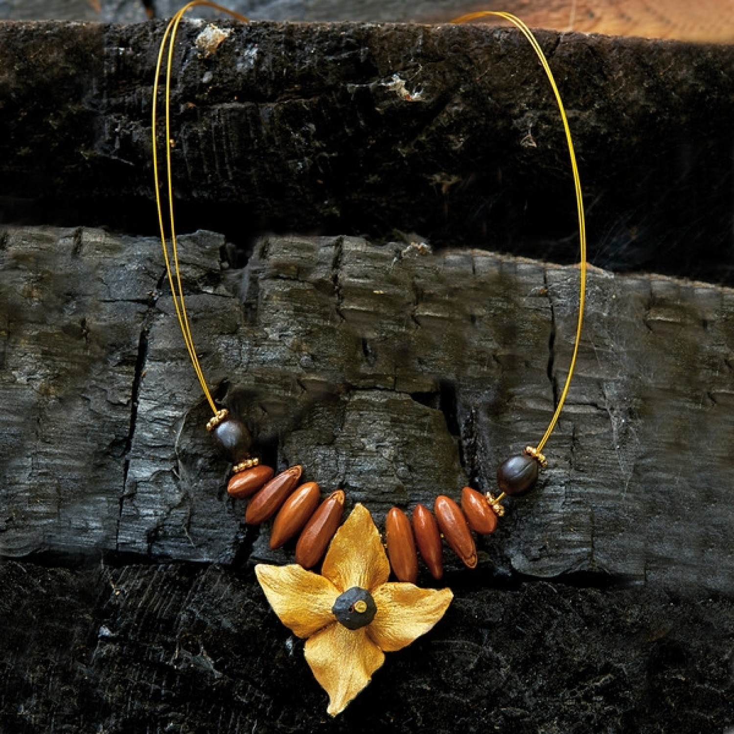 Natur-Halskette STAR Fairtrade Schmuck » Sundara