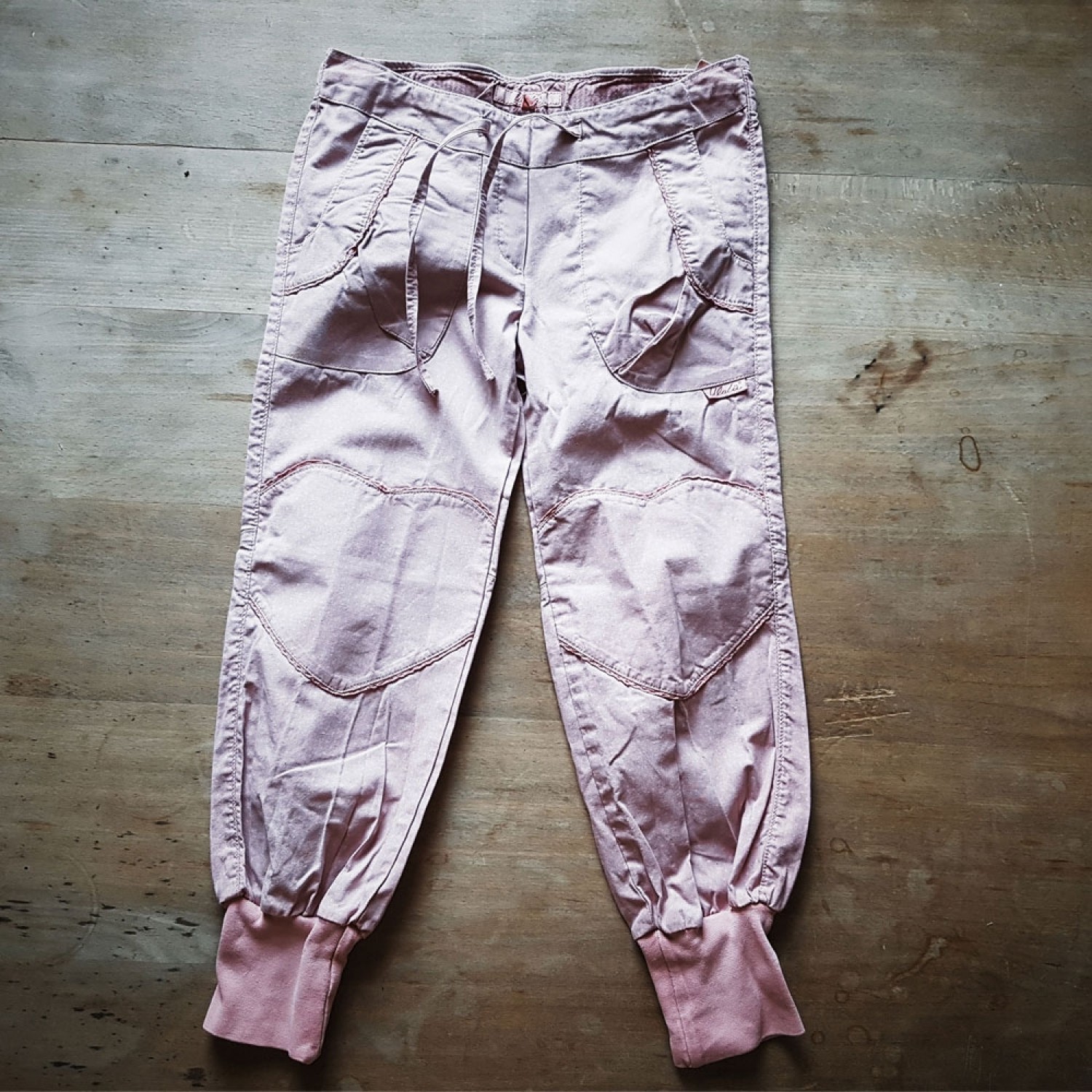 Mädchen Hose Krapp rosa pflanzengefärbte Bio-Baumwolle | Ulalü