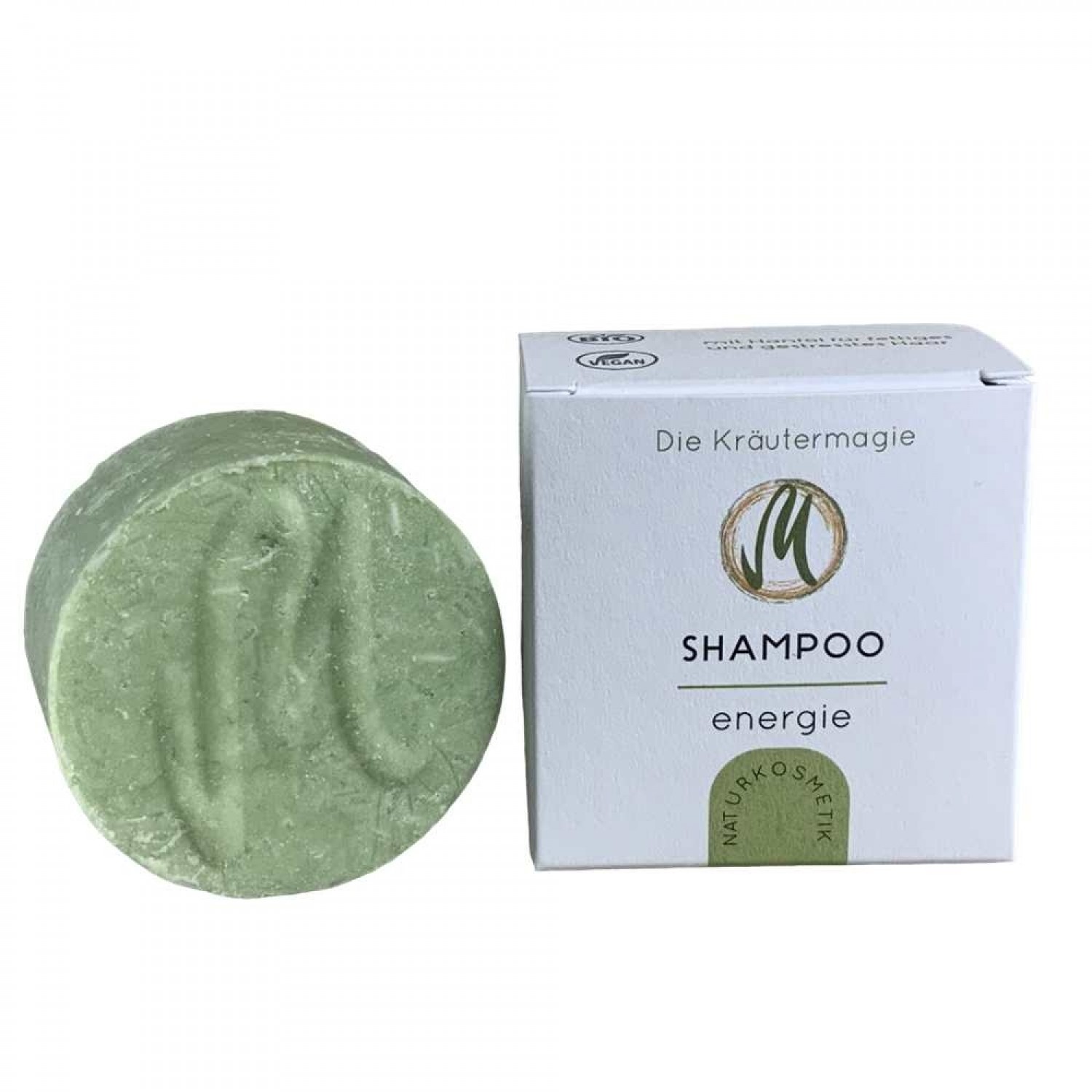 Festes Shampoo Energie vegan Haarseife für fettiges Haar » Kräutermagie