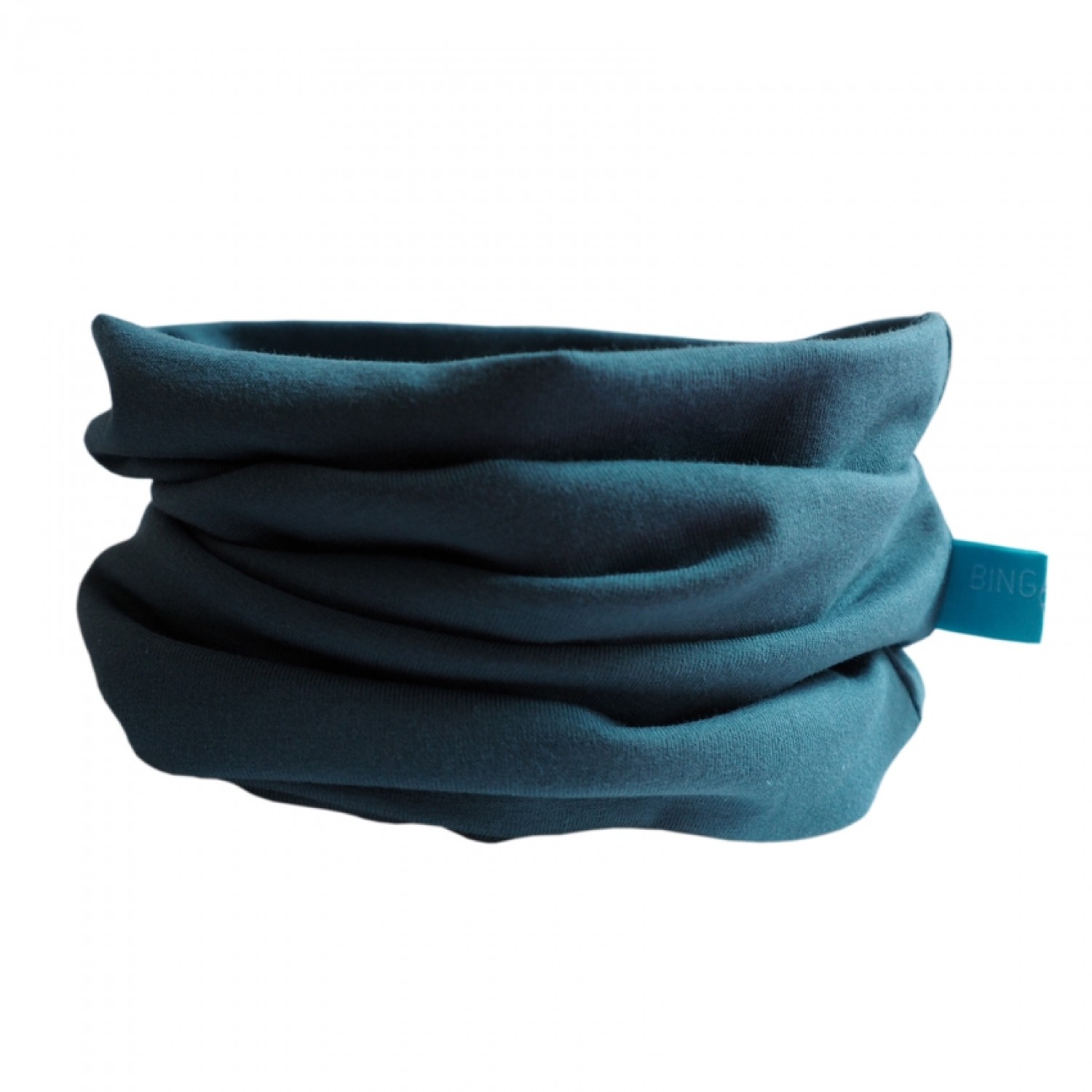 Loop Uni Bio-Baumwolle Rauchblau für Klein & Groß | bingabonga