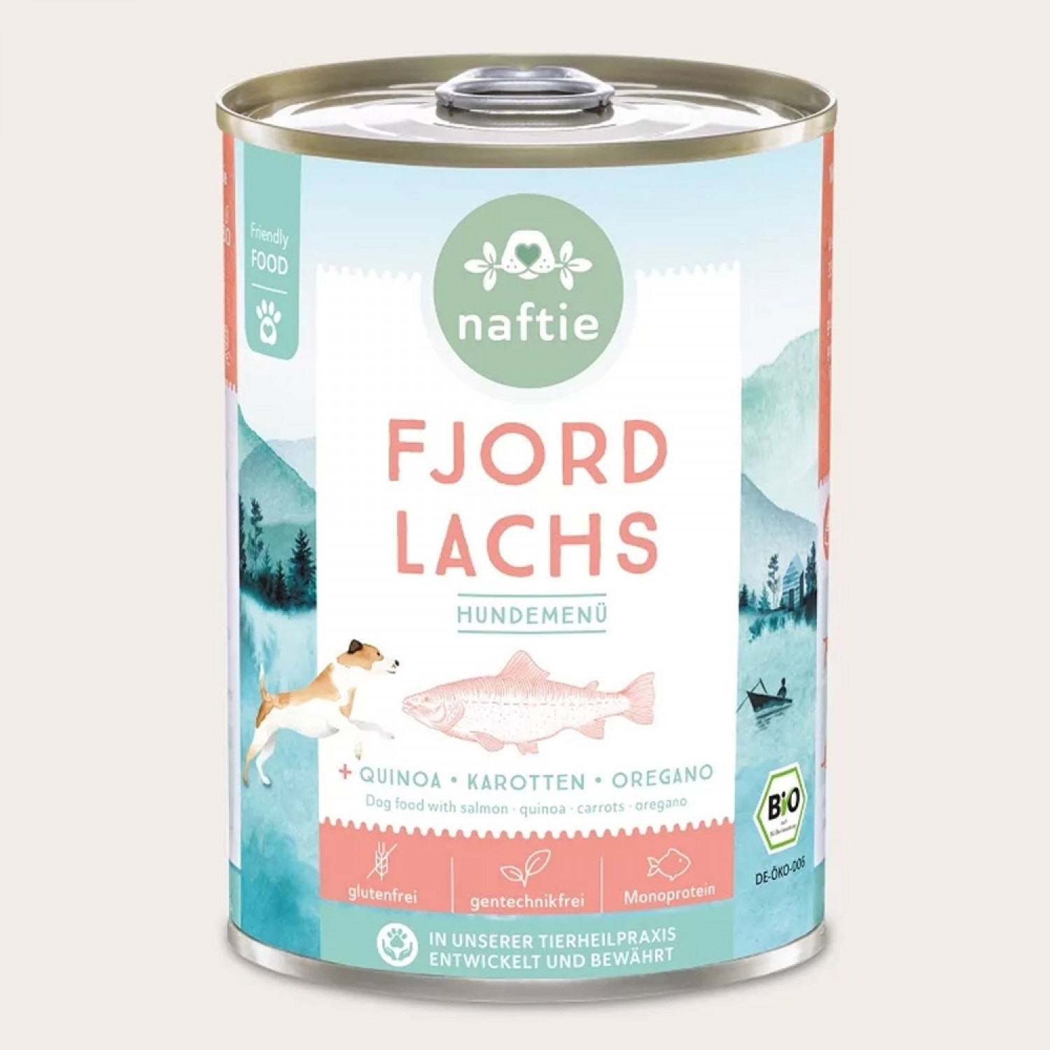 Bio Fjord Lachs+ Dosenfutter-Menü » naftie