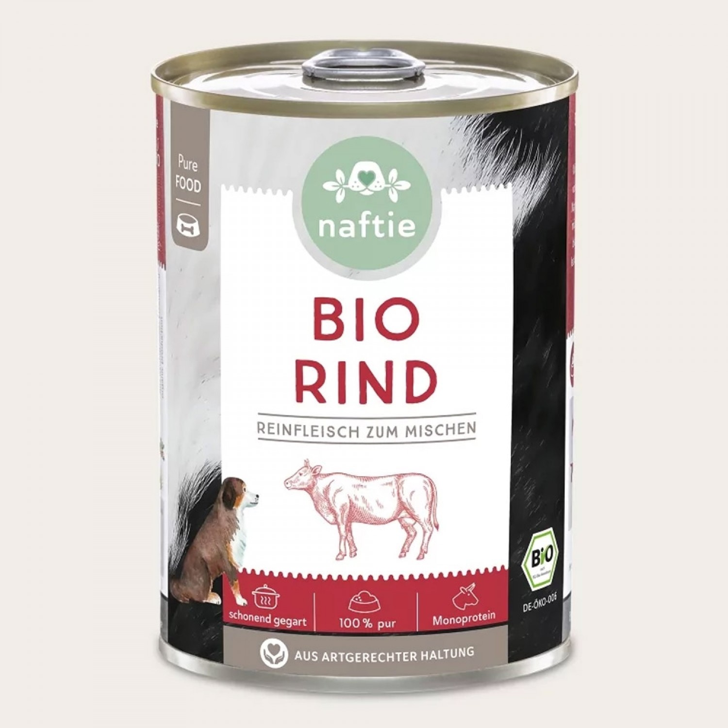 100% BIO-RIND Barf Nassfutter für Hunde » naftie
