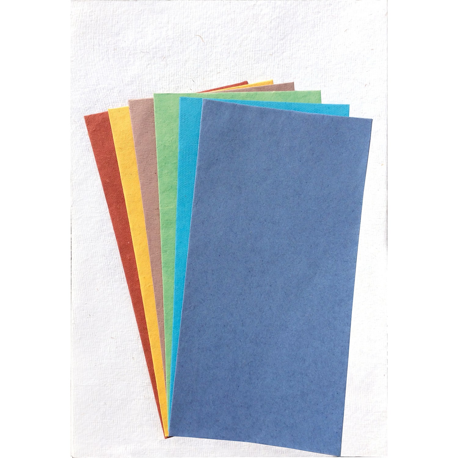 Schreibpapier-Set Regenbogen – handgeschöpftes Briefpapier
