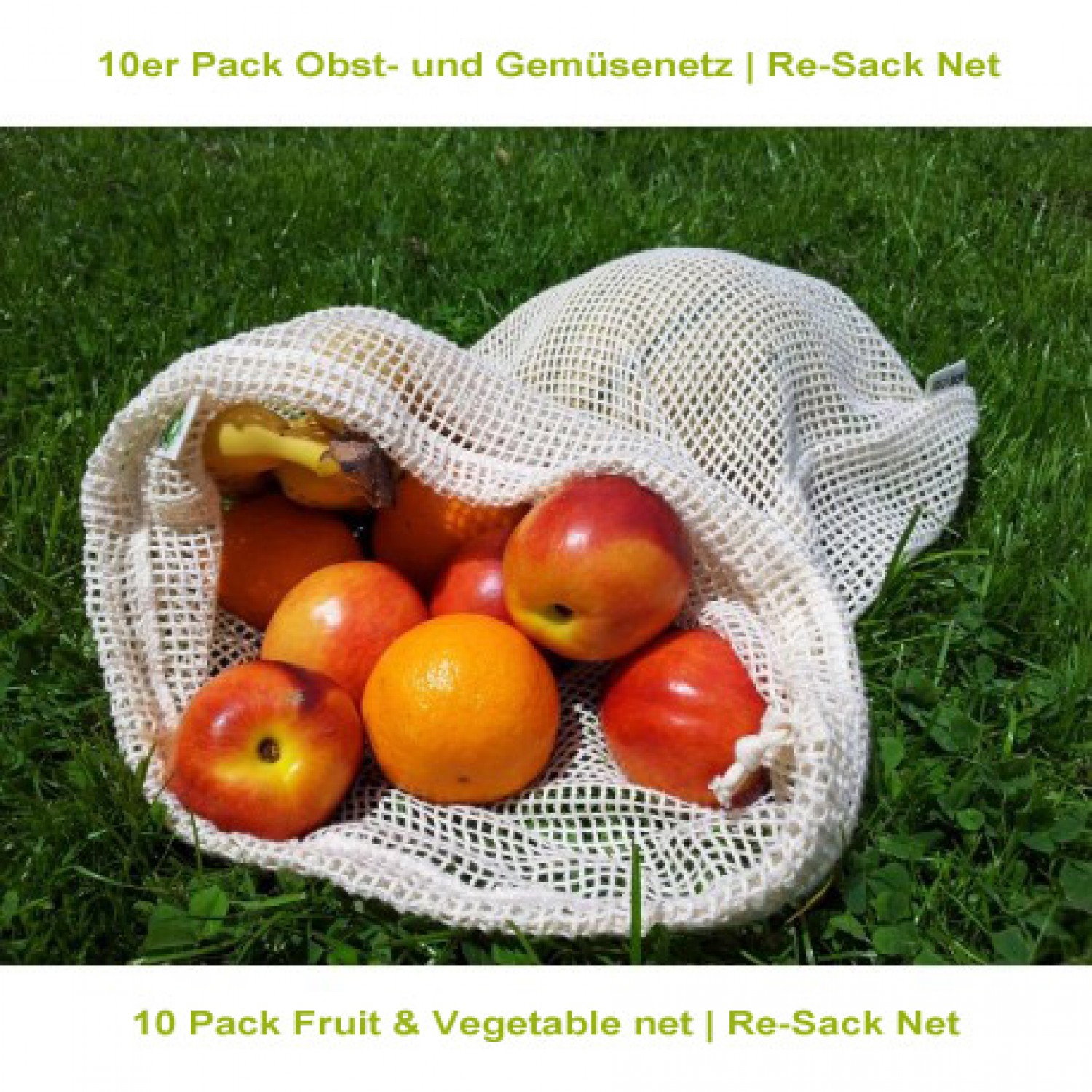 10er Pack Obst- und Gemüsenetz | Re-Sack Net