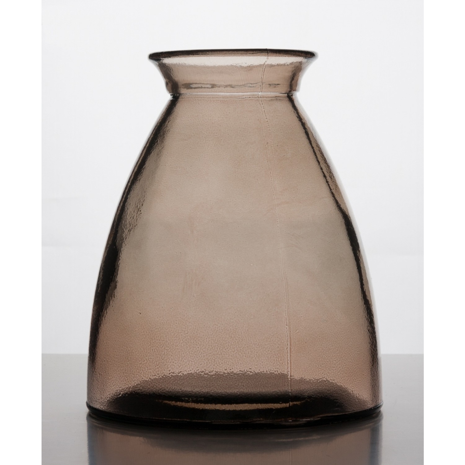 Braune Tischvase aus 100% Altglas | Vidrios Reciclados San Miguel