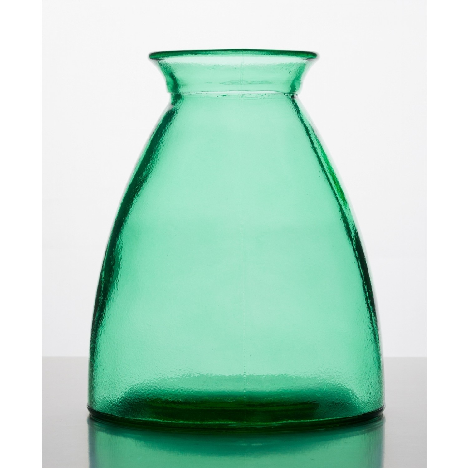Recycling Glas Tischvase, grün | Vidrios Reciclados San Miguel