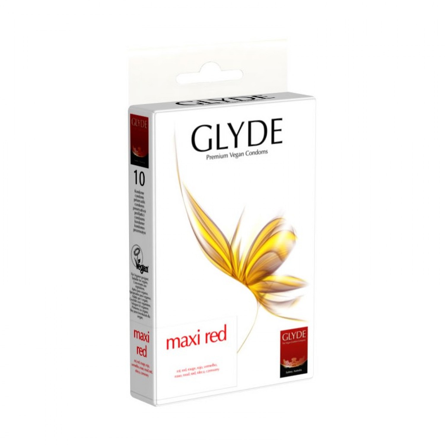 Glyde Maxi Red Vegane Kondome aus Naturkautschuklatex