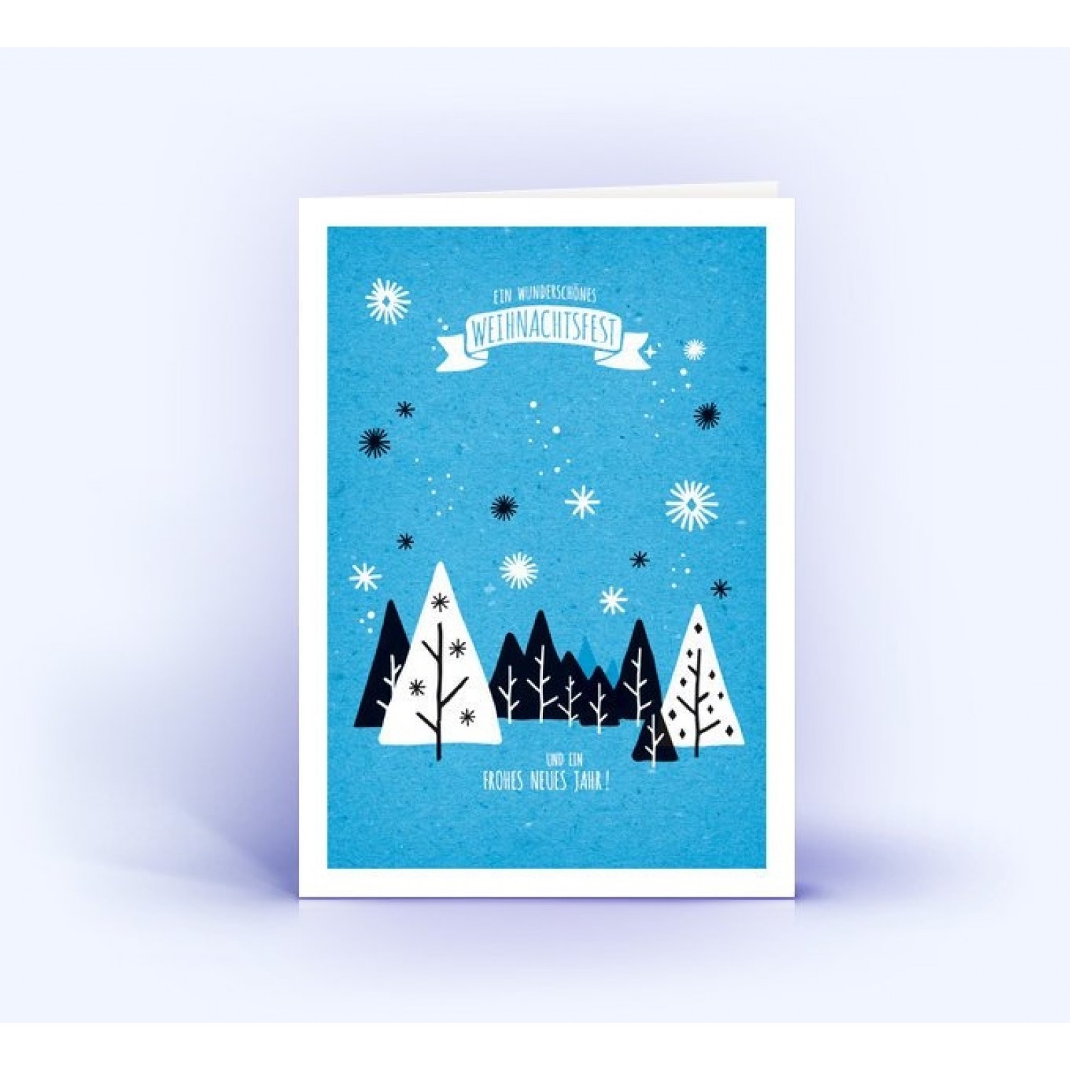 Winterlandschaft - Eco Weihnachtskarten, A6 hoch | eco-cards