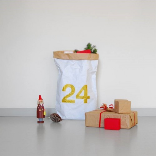 Weihnachts-Papiersack m. Aufdruck Recycling Papier | kolor