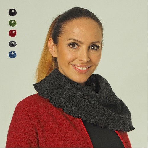 Krepp Schal für Damen aus Bio-Wolle | Reiff Strick