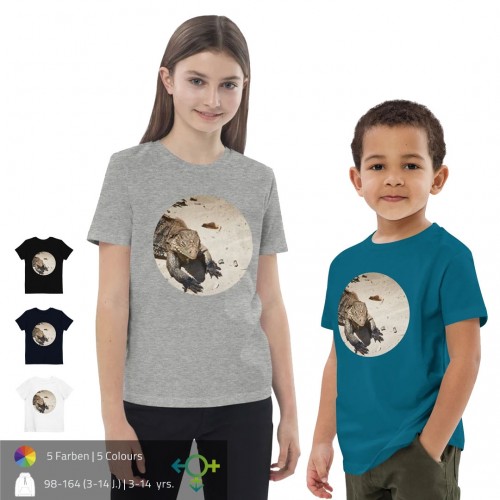 Echse Print Kinder T-Shirts Bio-Baumwolle » earlyfish