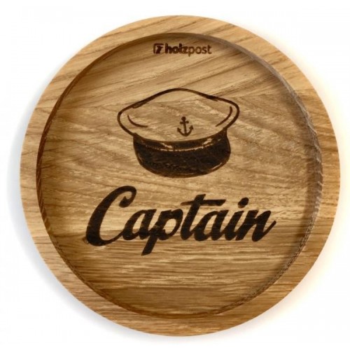 Nachhaltig servieren Holzuntersetzer Captain » holzpost