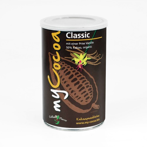Bio Kakaopulver 50% Classic mit Rohrzucker & Vanille