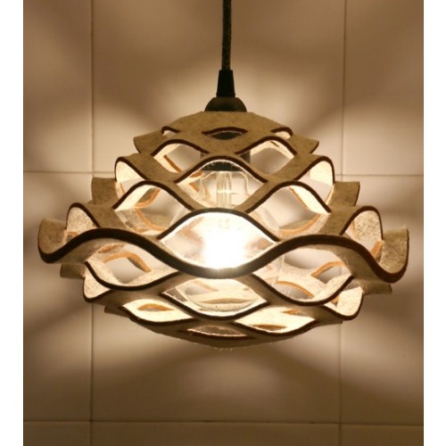 Bloom Blütenartiger Lampenschirm aus Wollfilz » noThrow Design