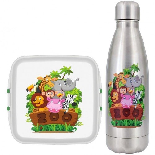 Eco Kids Lunch-Set ZOO - Trinkflasche & Brotdose » Dora’s