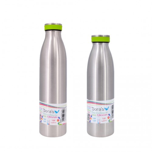 Edelstahl Thermoflasche mit austauschbarem Silikonring » Dora‘s