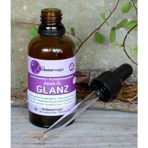 Vegan Haaröl GLANZ für stumpfes Haar | Kräutermagie