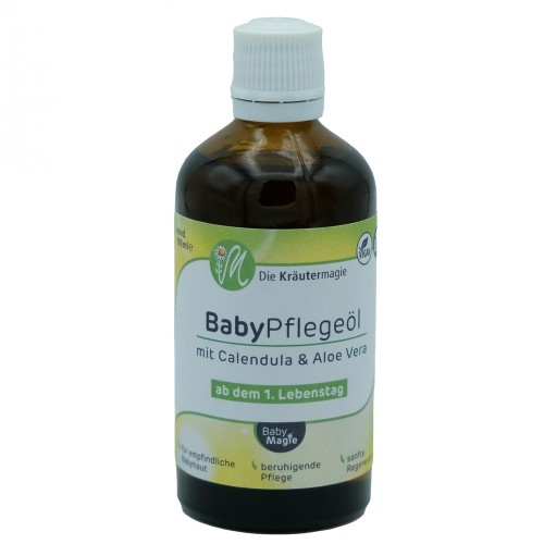 Vegan Babypflegeöl Calendula Aloe Vera » Kräutermagie