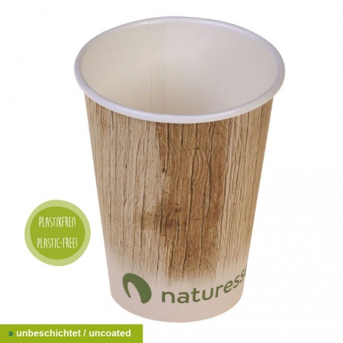 Naturesse plastikfreie Kaffeebecher Palmblattdruck FSC® Papier » Pacovis