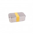 Premium Maxi Lunchbox Edelstahl, Textilband gelb » Tindobo
