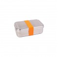Premium Maxi Lunchbox Edelstahl, Textilband orange » Tindobo