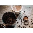 Tindobo schwarze Kaffeedose aus Weißblech