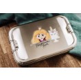 Edelstahl Lunchbox 'Prinzessin Blond' Größe L » Tindobo