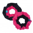 Zweifarbige Scrunchies Bio-Baumwoll-Jersey Pink/Marine » bingabonga