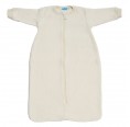 Baby Plüschschlafsack mit Arm, natur - Bio-Baumwollplüsch | Reiff
