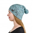 Alpaka Mütze mit Bommel Samantha Ozeanblau | AlpacaOne