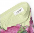 earlyfish - Recycelte High Waist Bikinihose Tropical Flower pink/grün
