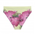 Rückseite - Mix & Match High Waist Bikinihose Tropical Flower pink/grün » earlyfish