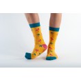 Kinder Bio-Socken mit Bambus Gold Flamingo » Doris & Dude