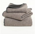 Weiche Wolldecke für Kinder aus Flauschloden braun/schwarz » nahtur-design